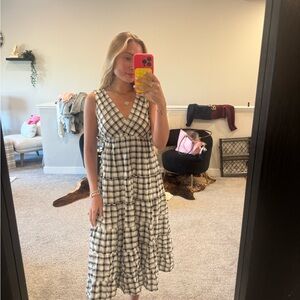 Plaid Sleeveless Dress